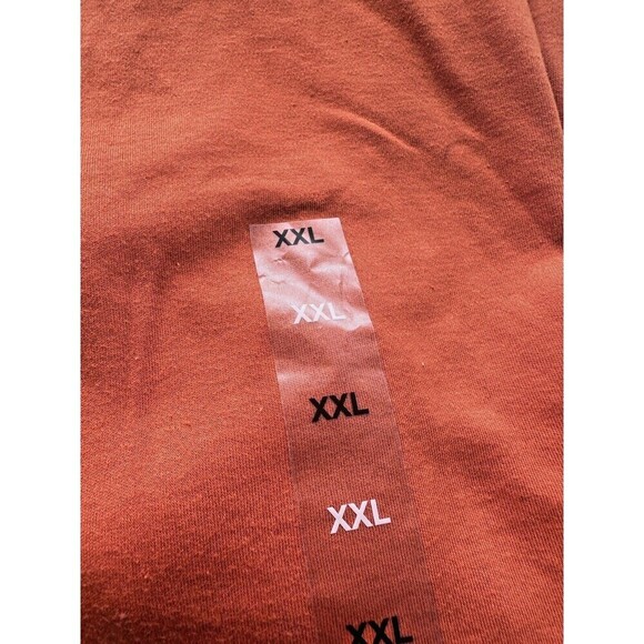 Club Room Men's Polo Shirt Ribbed Trim Short Sleeve Top Flame Orange Size 2XL - Picture 2 of 5